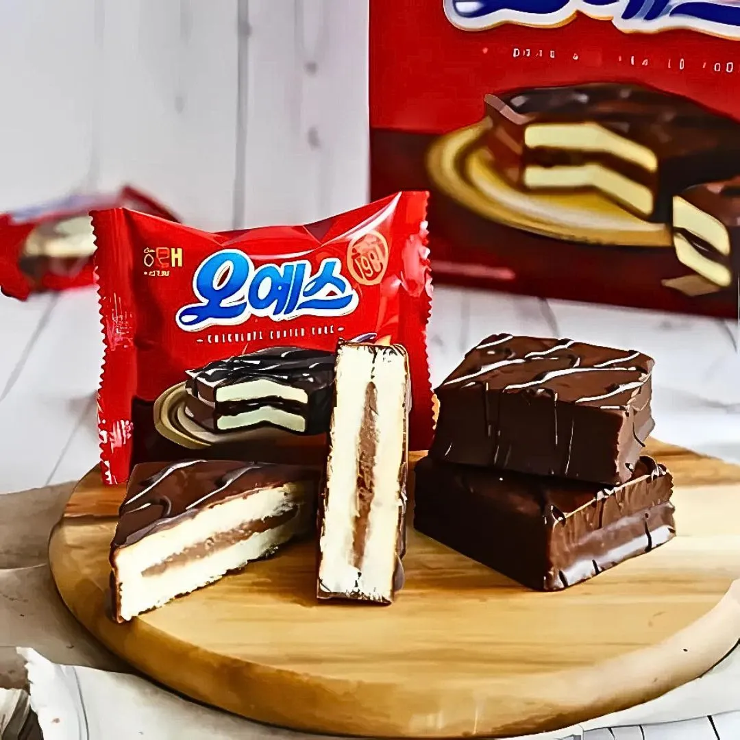 Oh Yes! Haitai Chocolate Pie 12 pzas (336g) – Corea - Imagen 2